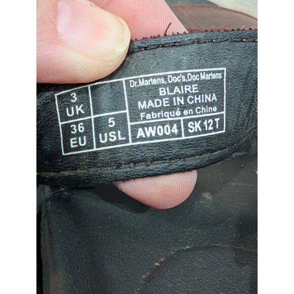 Dr Doc Martens Vegan Blaire Sandals Womens 5 EU 36 Brown Chunky Bouncing Sole - Picture 9 of 16